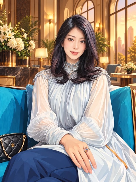精致人物插画示例