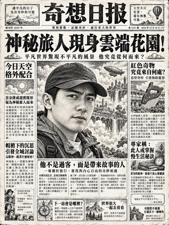 复古报纸头版示例